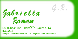 gabriella roman business card